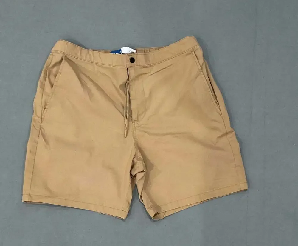 Old Navy Built-In Flex 7 Inch Inseam Khaki Drawstring Shorts Men's Size L